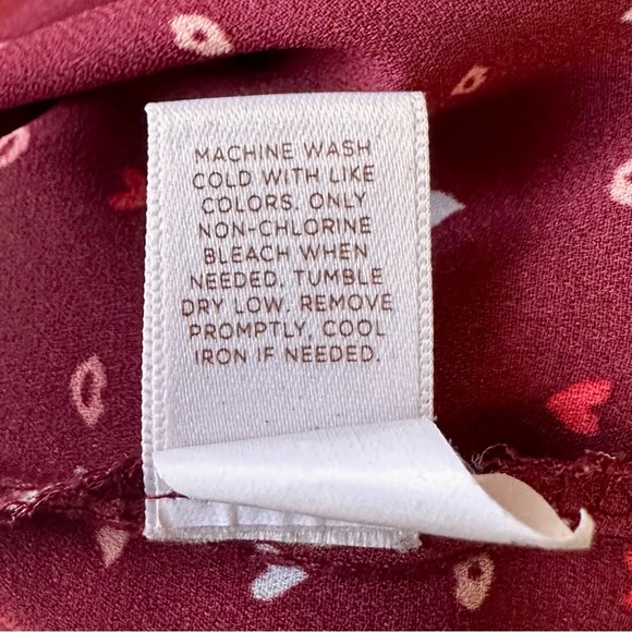 ❤️💋 Lauren Conrad - Women's Patterned Button-Up Blouse - Size: XL - Picture 8 of 8